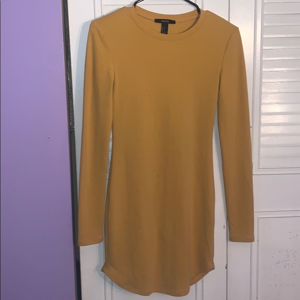 Mustard forever 21 long sleeved tunic